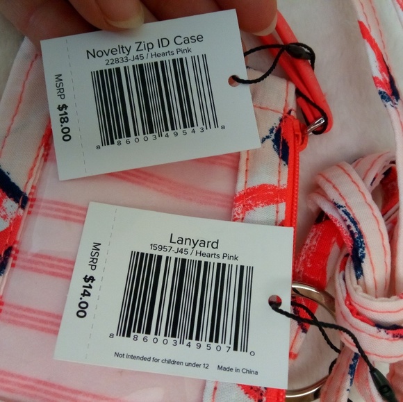 Lanyard zip ID case Vera Bradley mini wallet - Picture 4 of 8